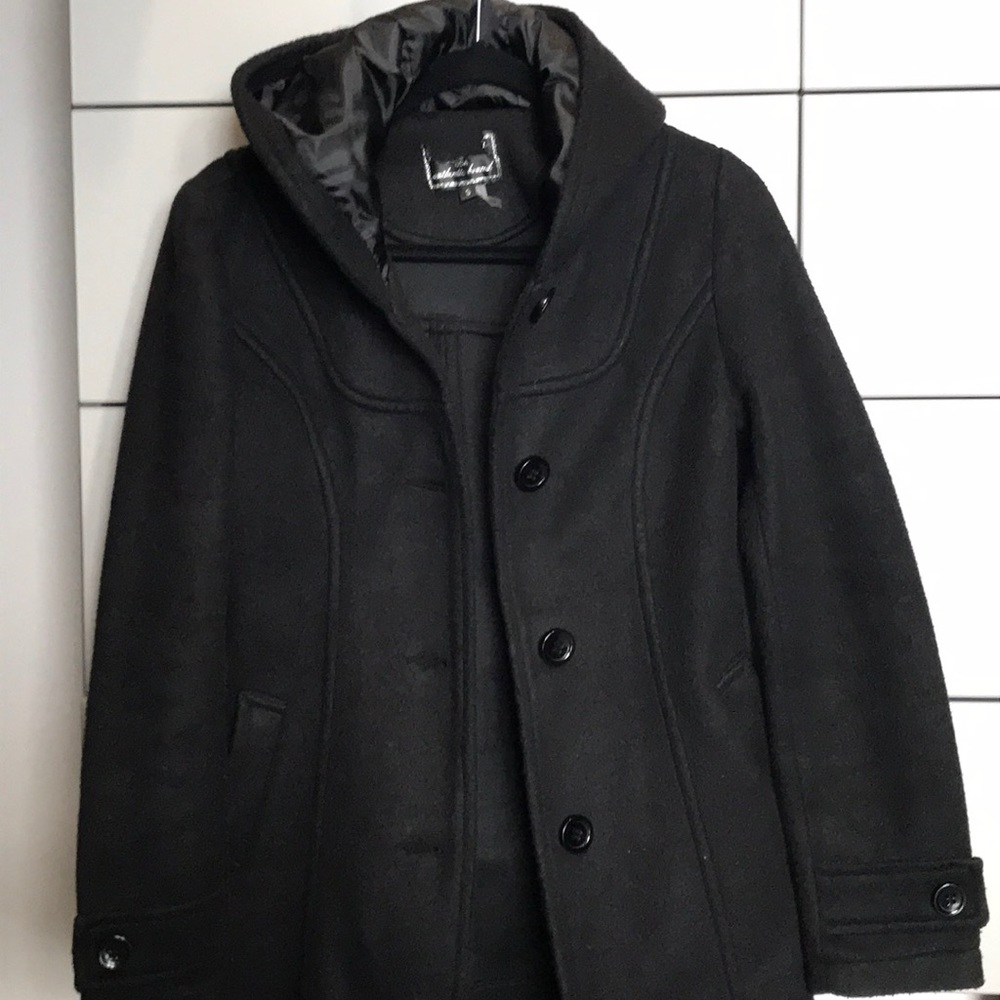Black polyester fashion jacket